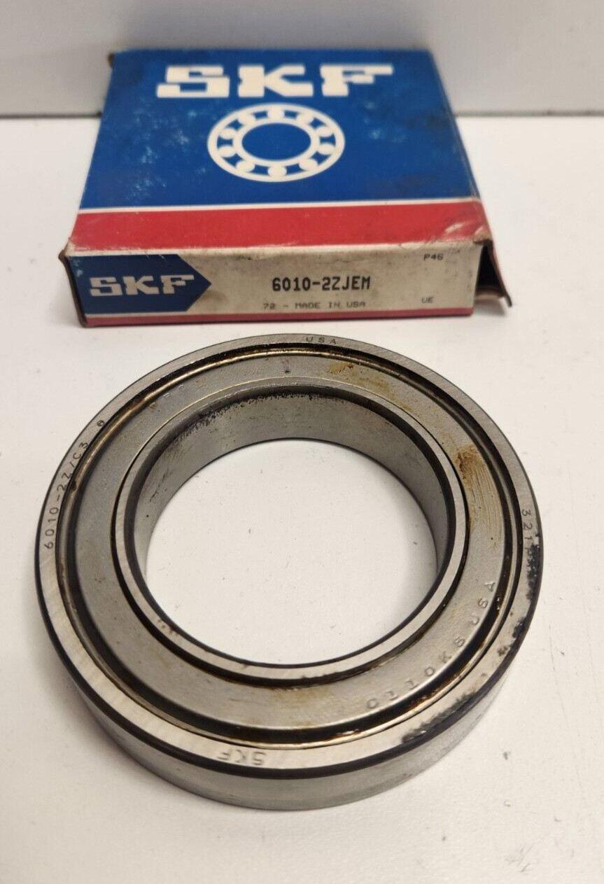 NEW OLD STOCK! GENUINE SKF 50MM ID X 80MM OD SEALED BEARING 6010-2ZJEM