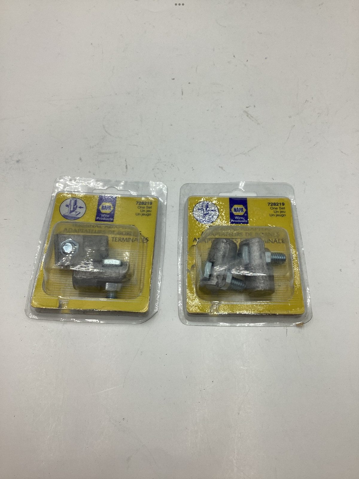 (Qty 2) Napa Battery Terminal Flag To Post Adapter 728219