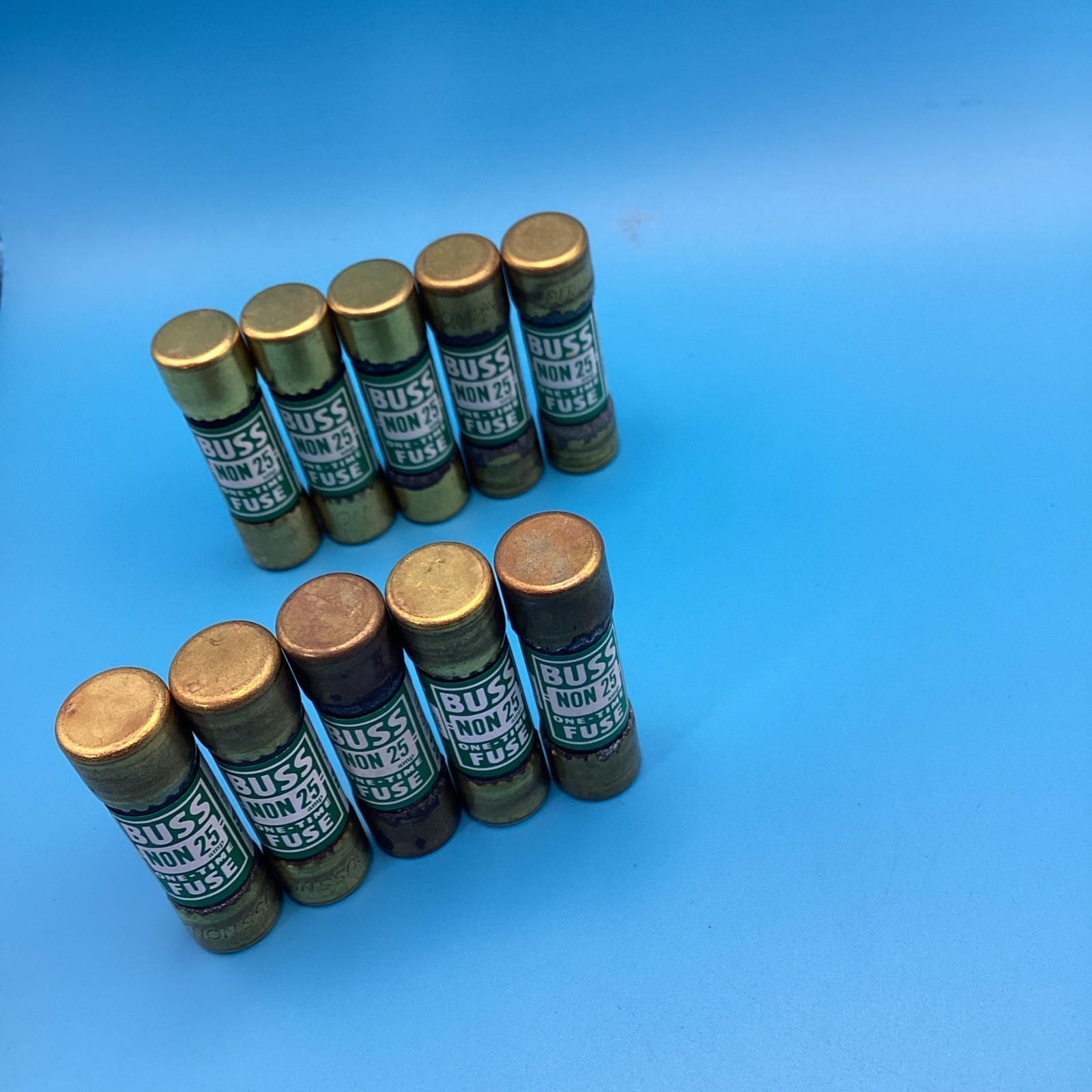BUSS NON 25 One Time Fuses 250 V (box Of 10) #2 Ships FREE