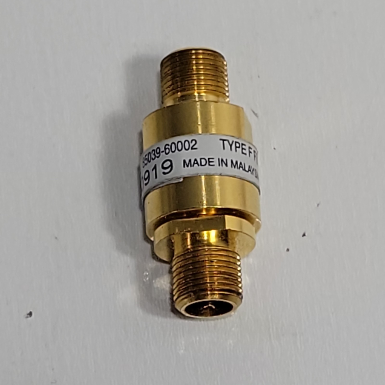 Agilent 85039-60002 Type F Femal Adaptor Brass Calibration Accessory Module