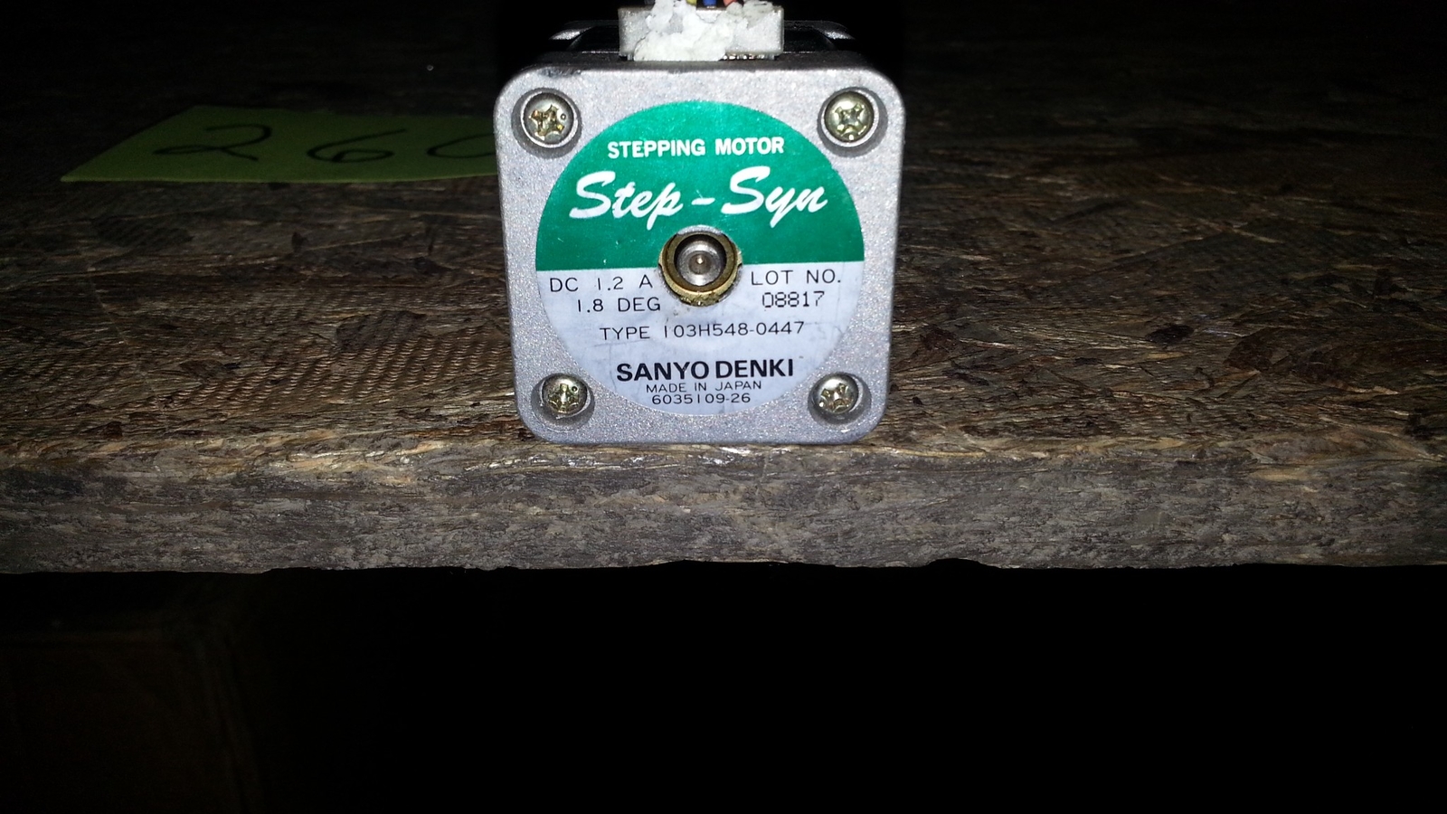 SANYO DENKI STEP-SYN STEPPING MOTOR DC 1.2A 08817 103H548-0447