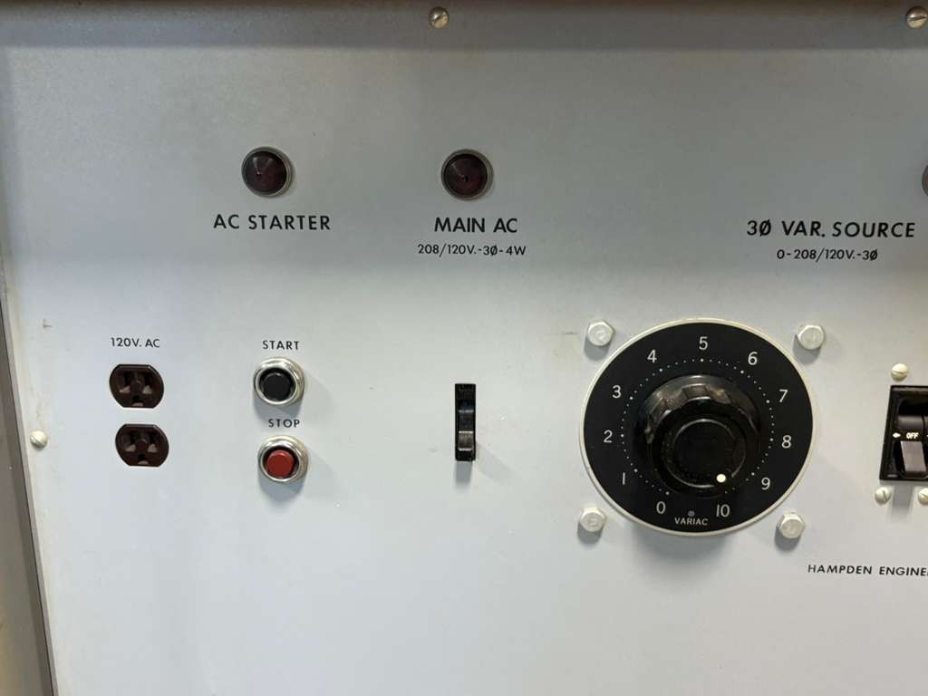 Hampden Engineering Universal Laboratory Machine DC Generator SEP EX Model 120