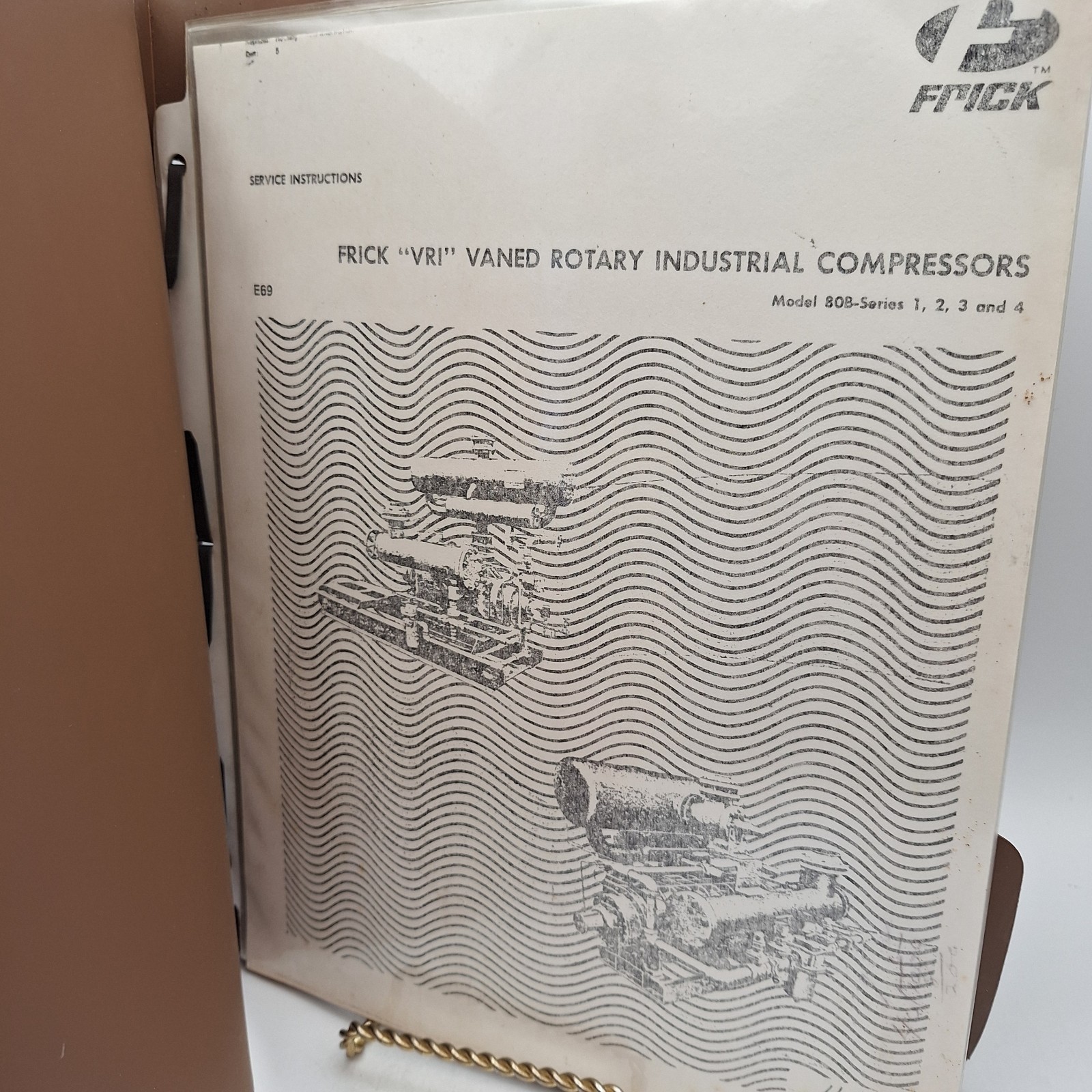 FRICK VRI Compressor Model 80B – Series 1,2,3, & 4 – Service Instructions