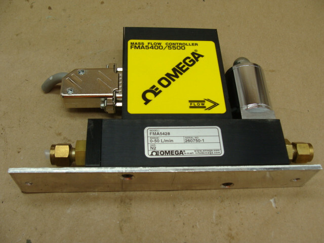 OMEGA MASS FLOW CONTROLLER FMA5400/5500 FMA5428 0-50 L/MIN
