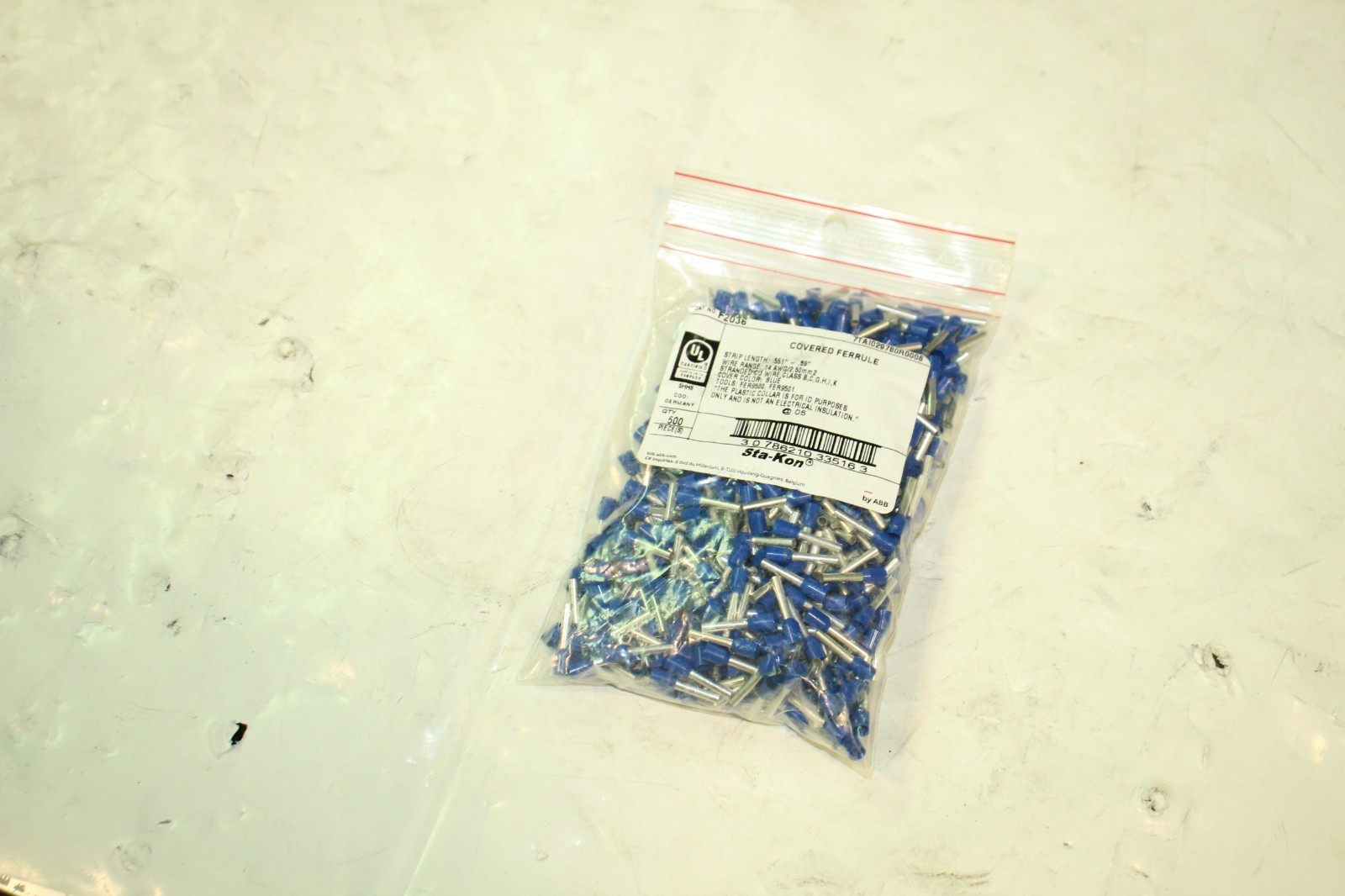 Bag of 500 Sta-Kon Covered Ferrule F2036