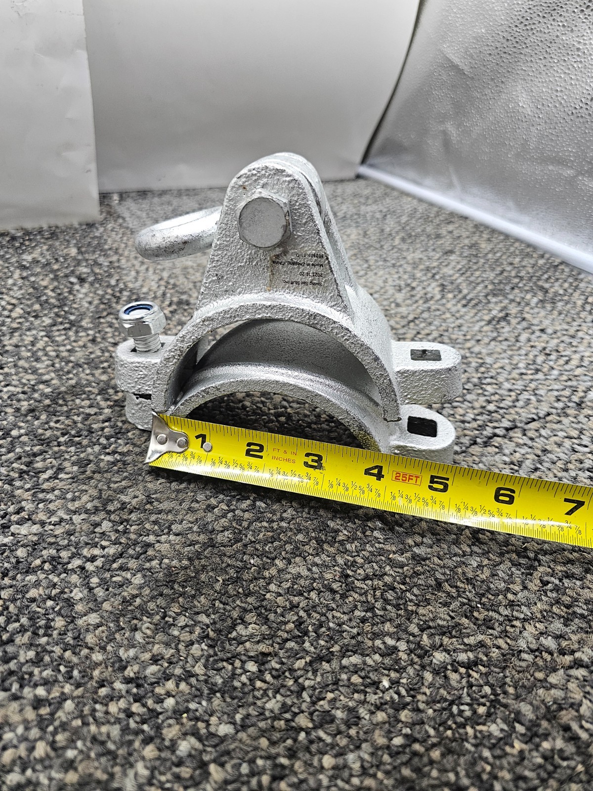 (QTY 2) STUFF INC. Ductile Iron Swing Hanger Galvanized, Holds up to 5000 lbs