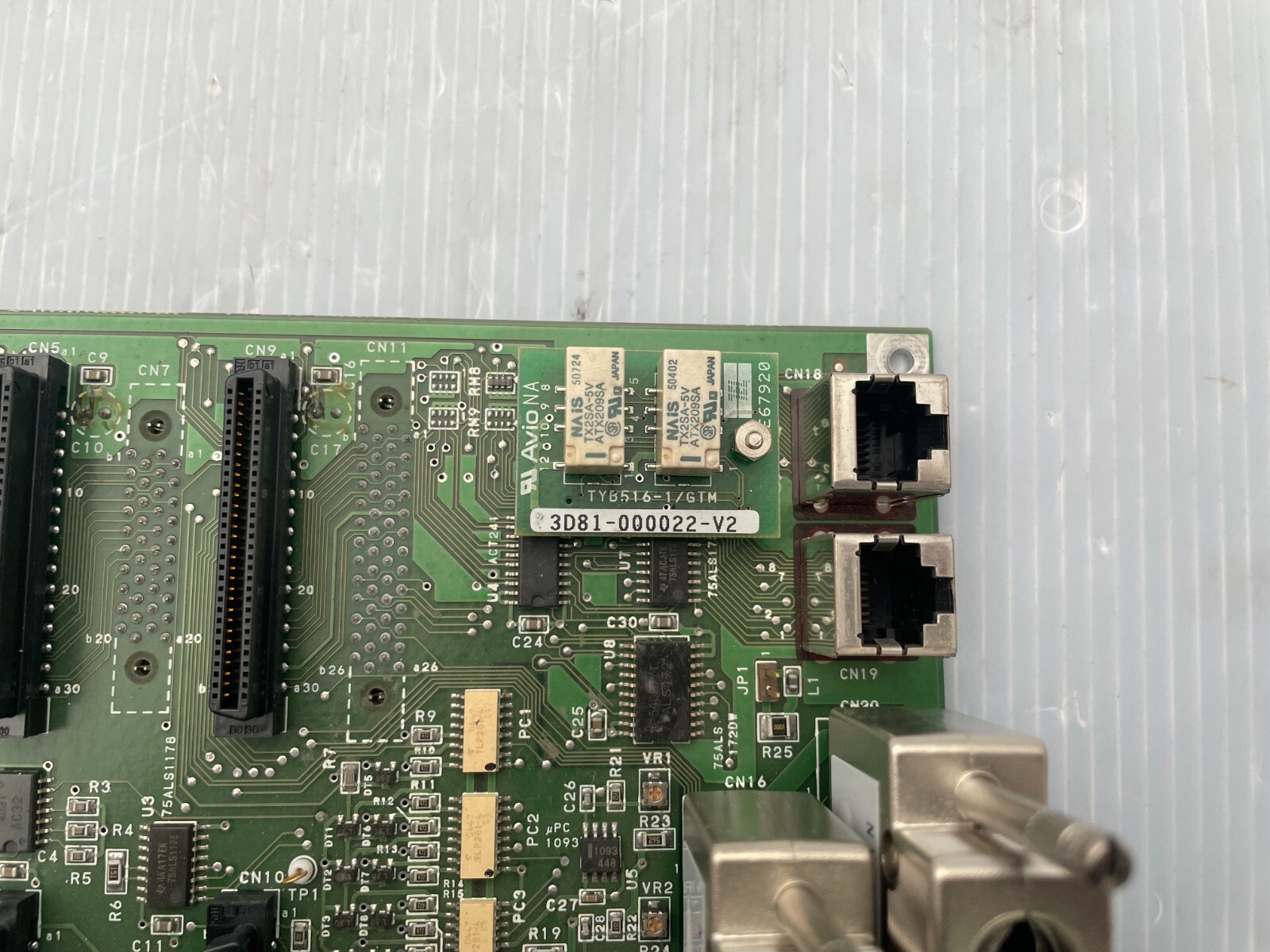 TEL Tokyo Electron 3D81-000101-V1 Gas Interface PCB TYB61B-1/GAS1
