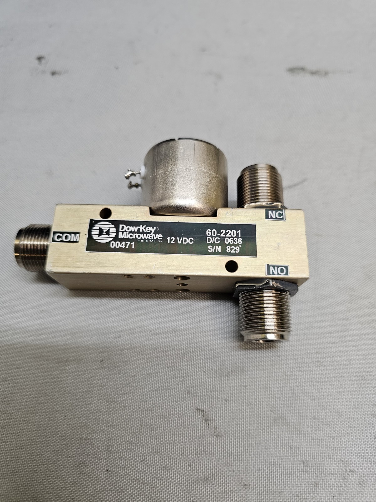Dow-Key Microwave 60-2201 Coaxial Switch SPDT Switch