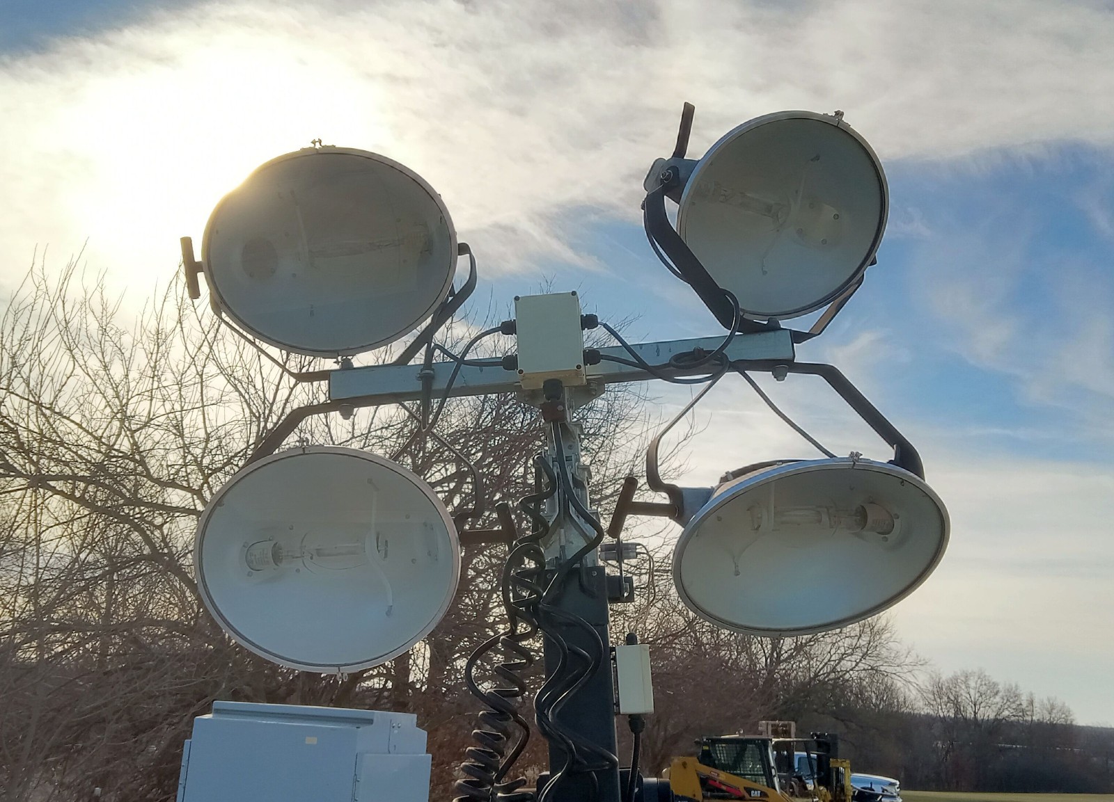 1 USED 2018 HARBINGER V3E 8.0KW 60HZ 120V 66.66A DIESEL LIGHT TOWER *MAKE OFFER*