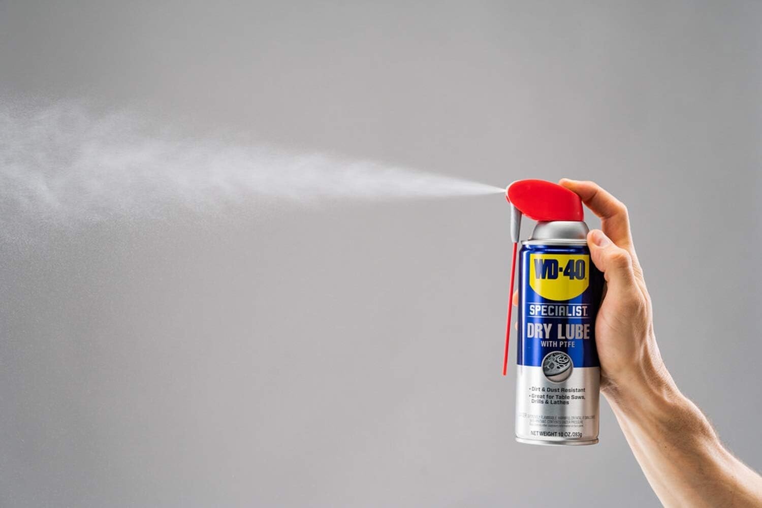 Dry Lube PTFE Spray with Smart Straw – Twin Pack for Tool Longevity 10 Oz.
