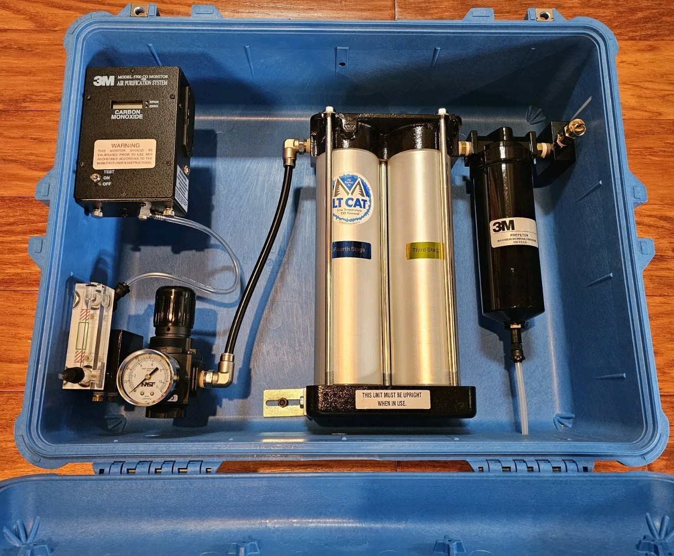 3M™ Portable Compressed Air Filter and Regulator Panel 256-02-00 CO Monitor 5700