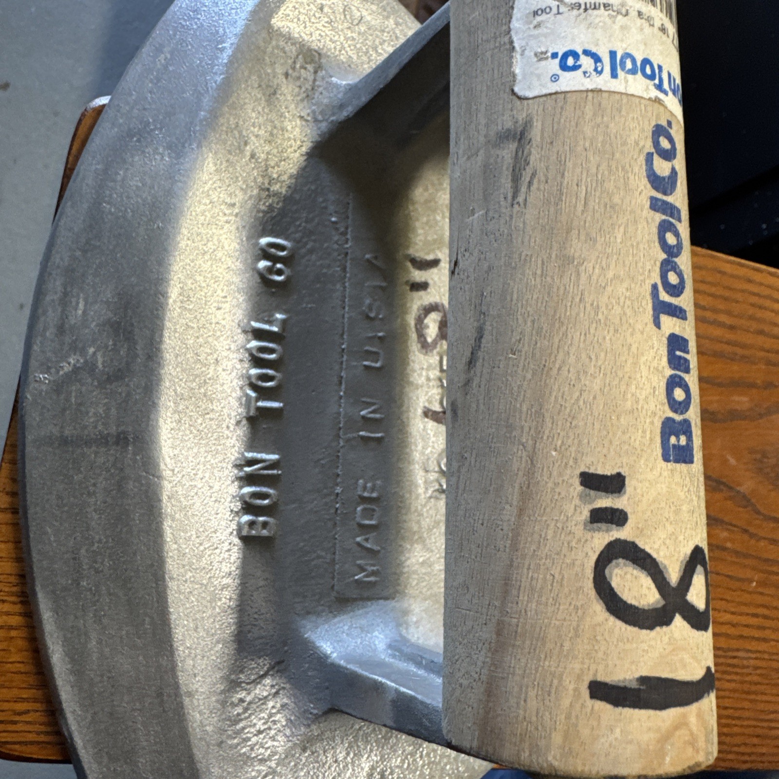 Bon 12-817 Radius Chamfer Tool – 18 Dia 3/4 Lip Wood Handle, Used Once.