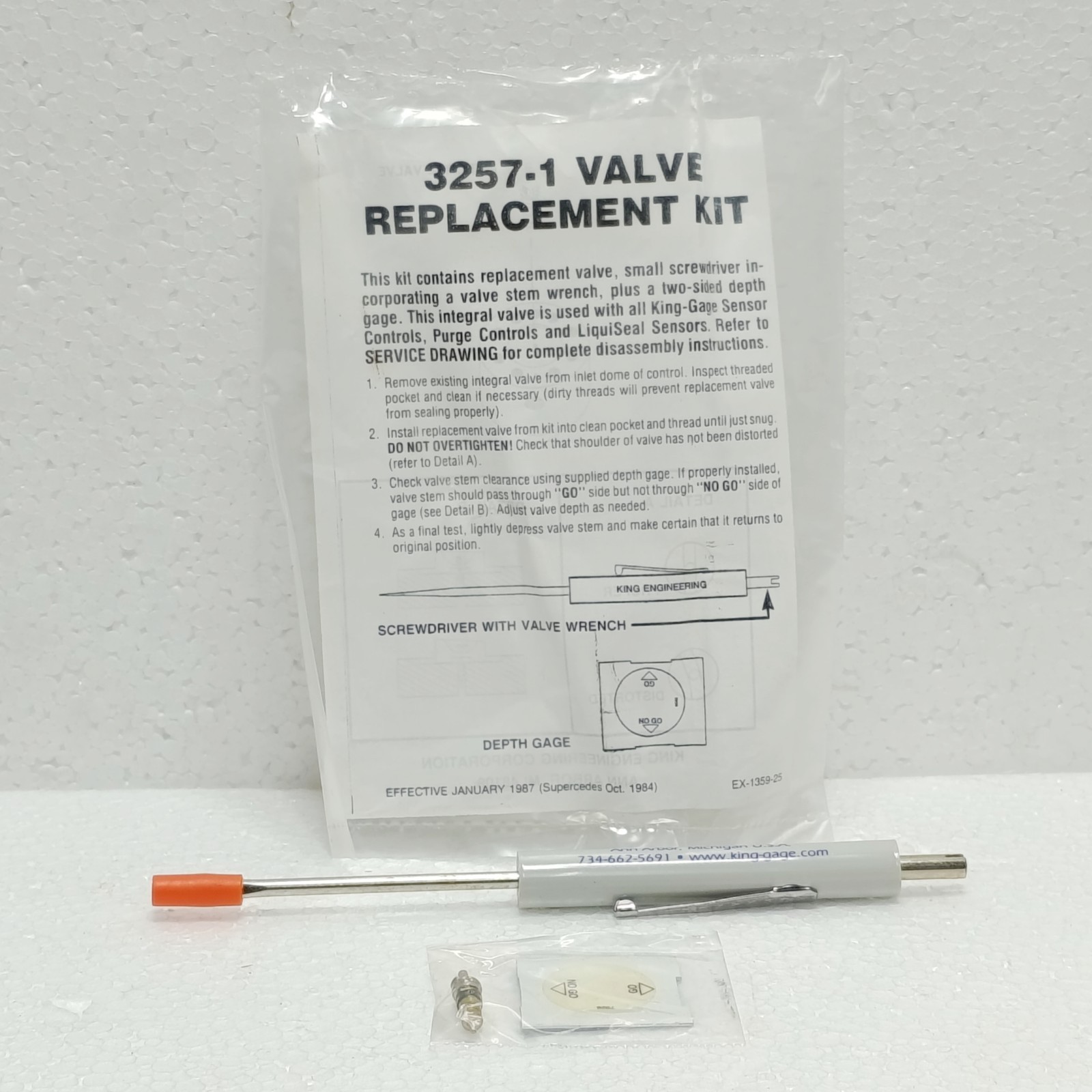 KING GAGE 7334 2 SAFEGARD SECTION SERVICE KIT TANK LEVEL GAUGING NEW SURPLUS