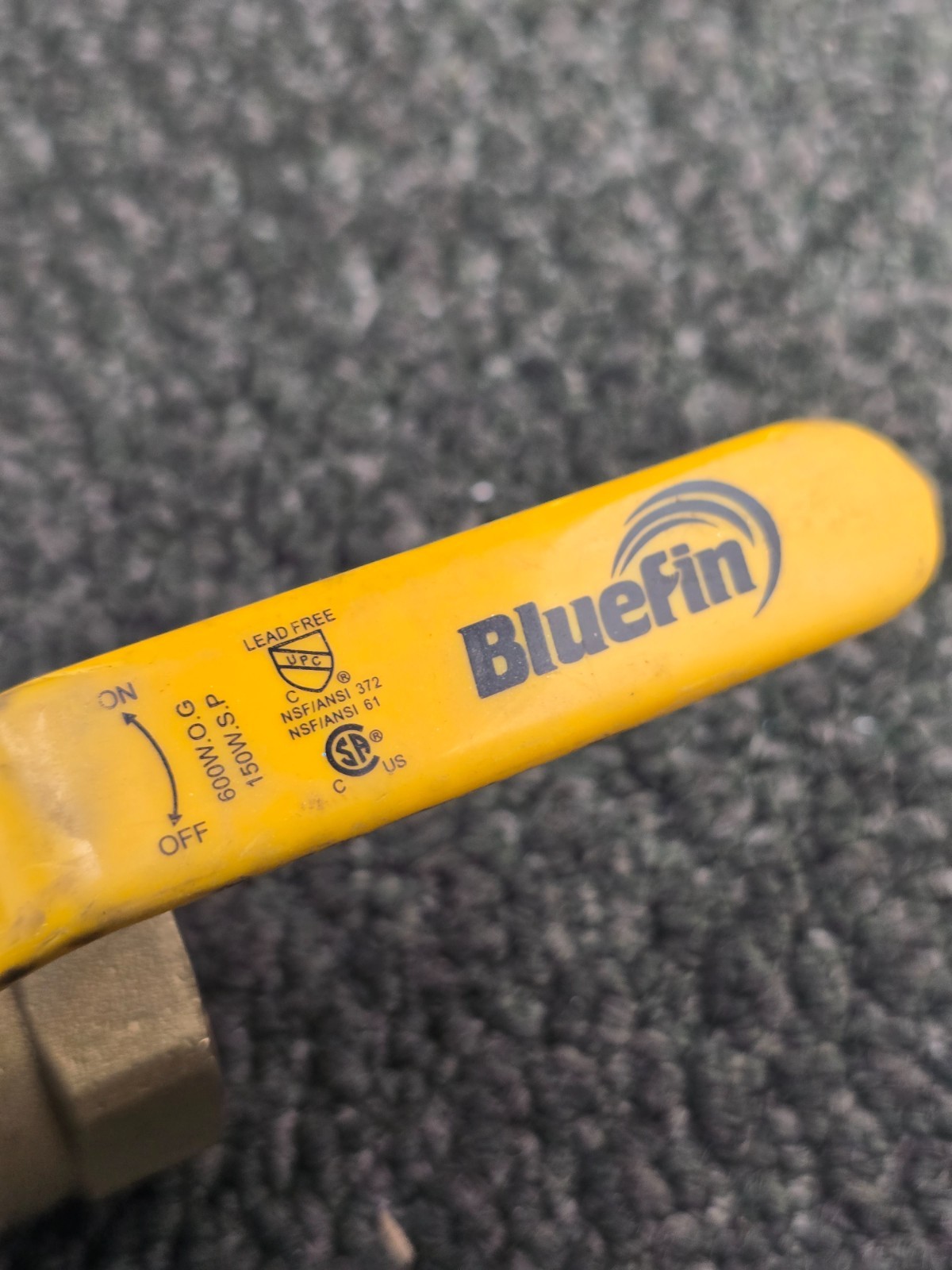 (QTY 2) BLUEFIN 1-1/4” 600WOG BRASS FULL PORT BALL VALVE