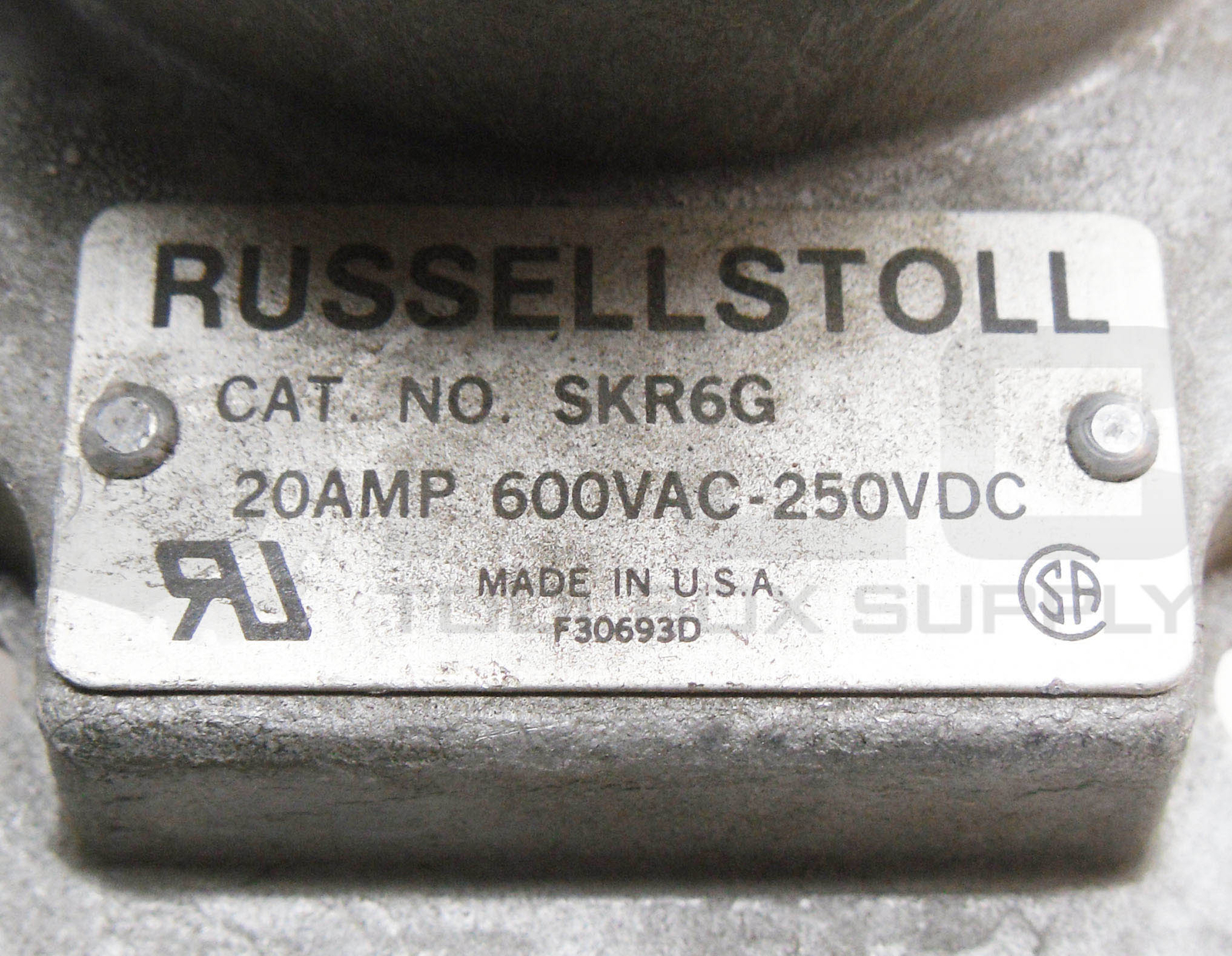 RUSSELL & STOLL SKR6G MULTI PIN RECEPTACLE 20A 600VAC 250V AC/DC