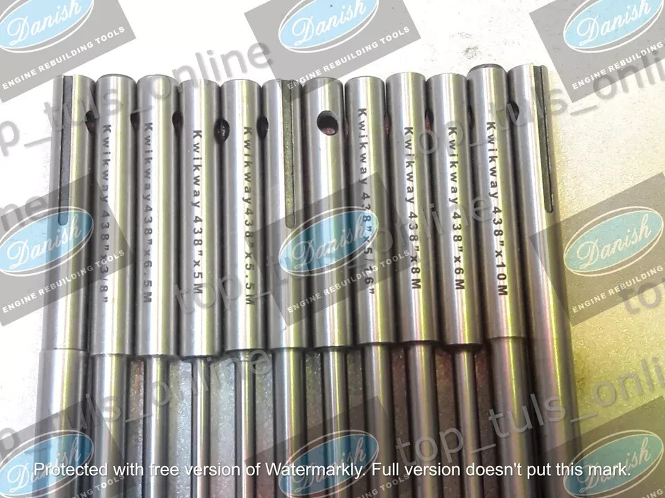 14x KWIK-WAY VALVE GUIDE PILOTS 0.437″ TOP 4.5 to 12 m 5/16-11/32-3/8-7/16