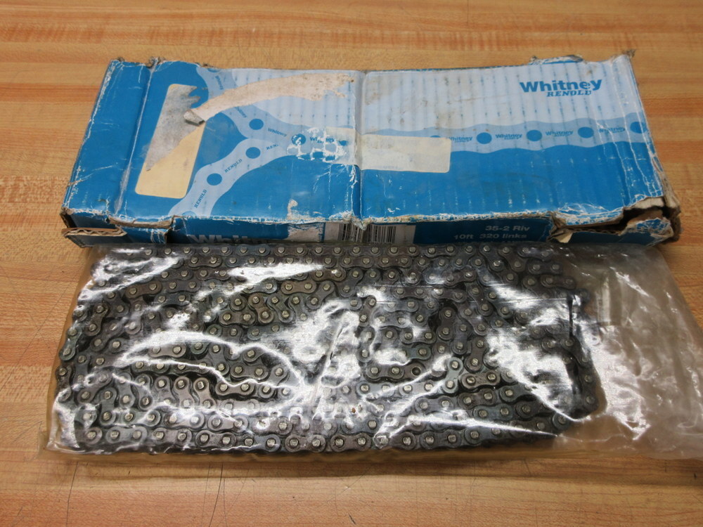Whitney 35-2RIV Renold Roller Chain 352RIV 10′ Length