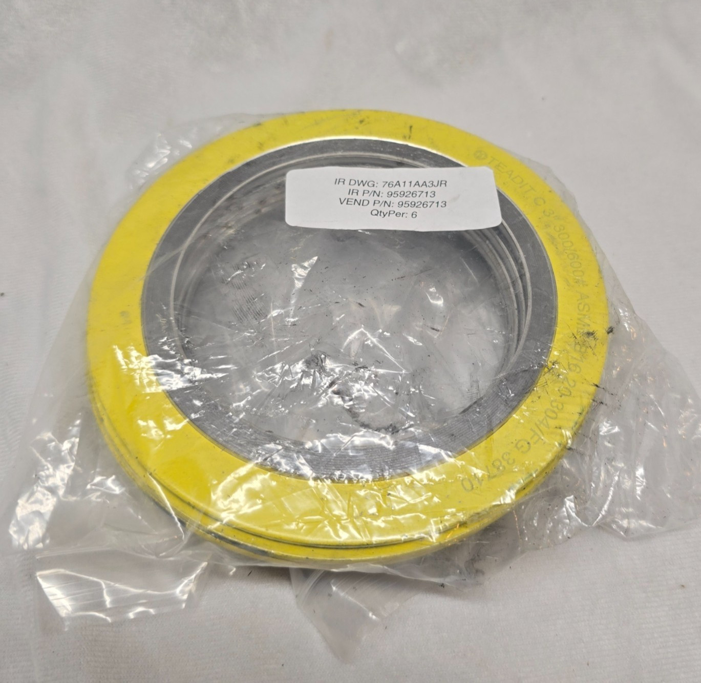 6 Pack Ingersoll Rand Flexitallic 3″ Style CGI Spiral Wound Gasket 95926713