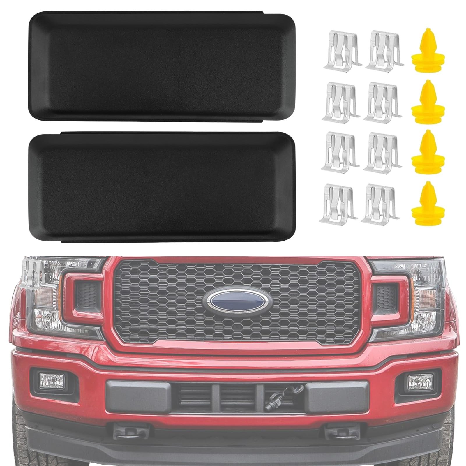 Replacement for Front Left Driver & Right Passenger Side Bumper Guard Pad Cap…