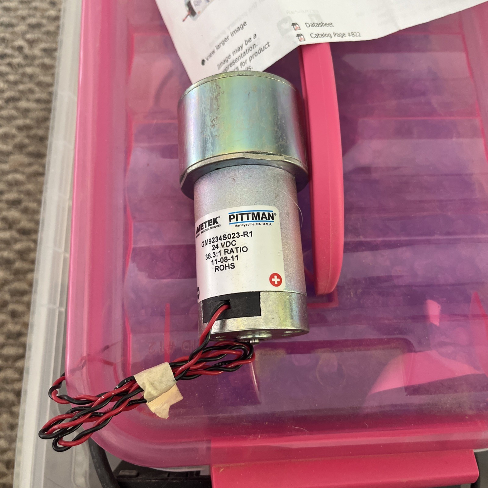 Pittman Ametek GM9234S023-R1