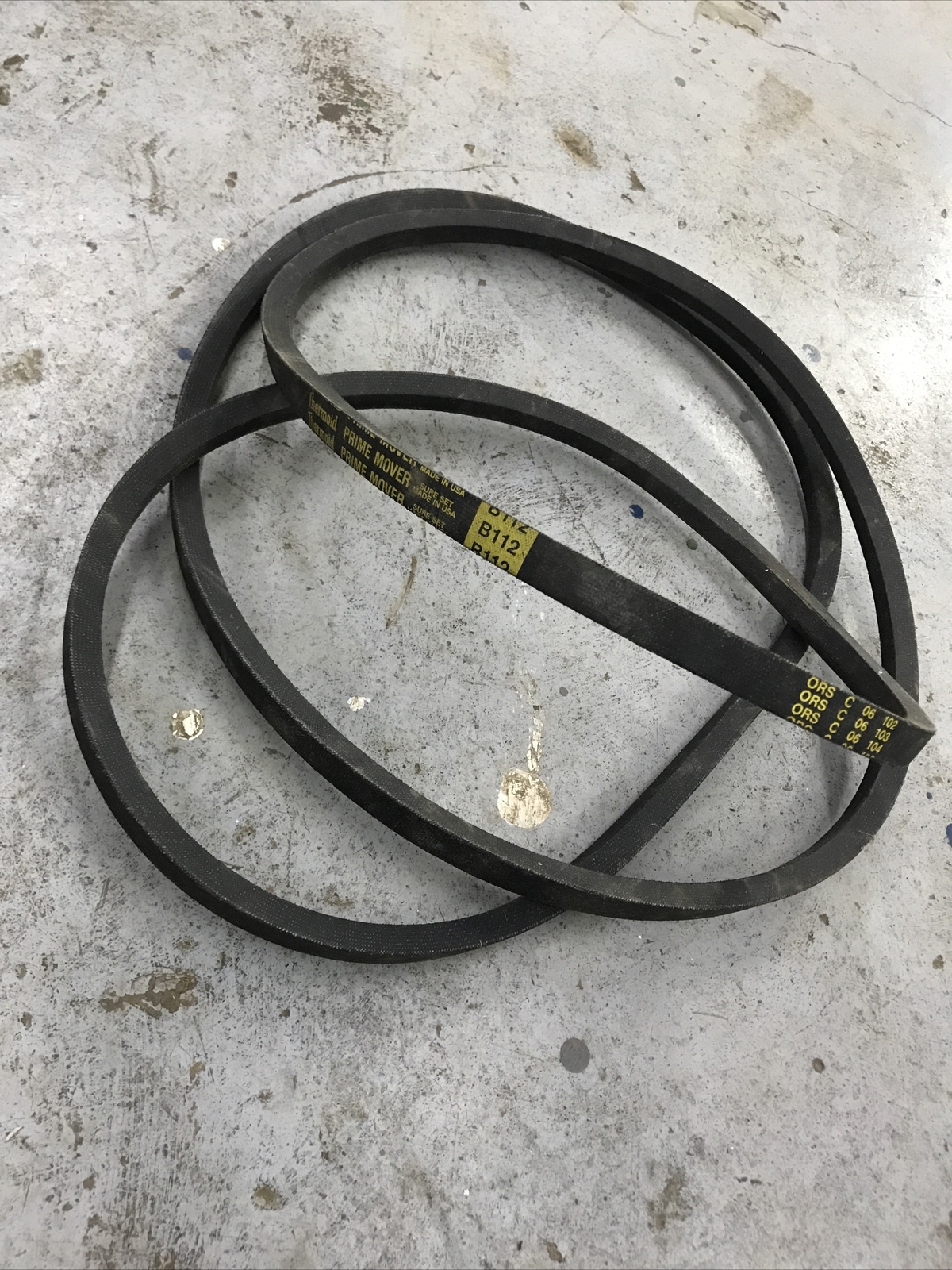 Thermoid B112 Prime Mover Belt 5L1150 5/8 x 115in V-belt rubber drive fan smooth