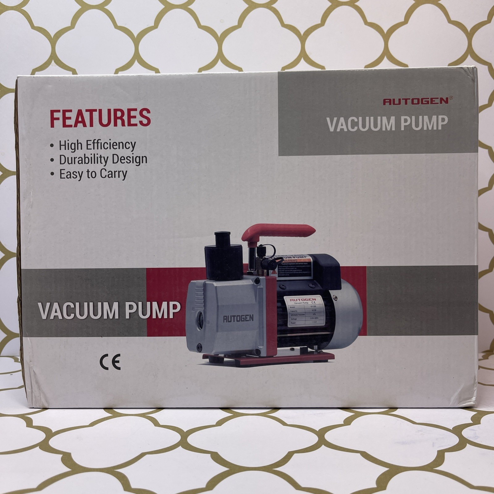 5 CFM 1/2 HP VACUUM PUMP – Car A/C AIR CONDITIONER – AUTOGEN VP500 Single Stage