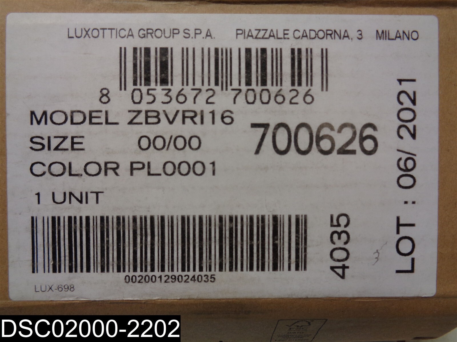 Qty=3: ZBVRL16 Luxottica BVLGARI 6-3/4″ x 3-1/2″ x 3/4″ Wall Door Placks