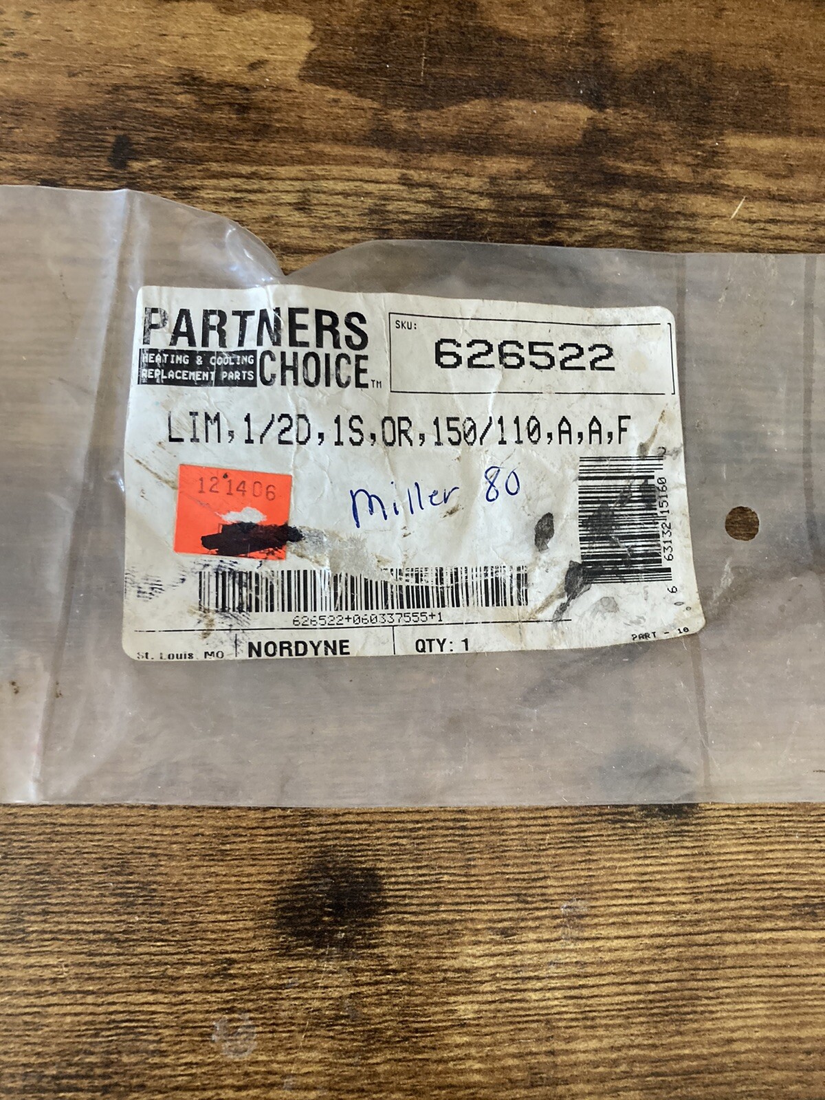 Partners Choice LIM, 1/20, 15, OR, 150/110,A,A, F