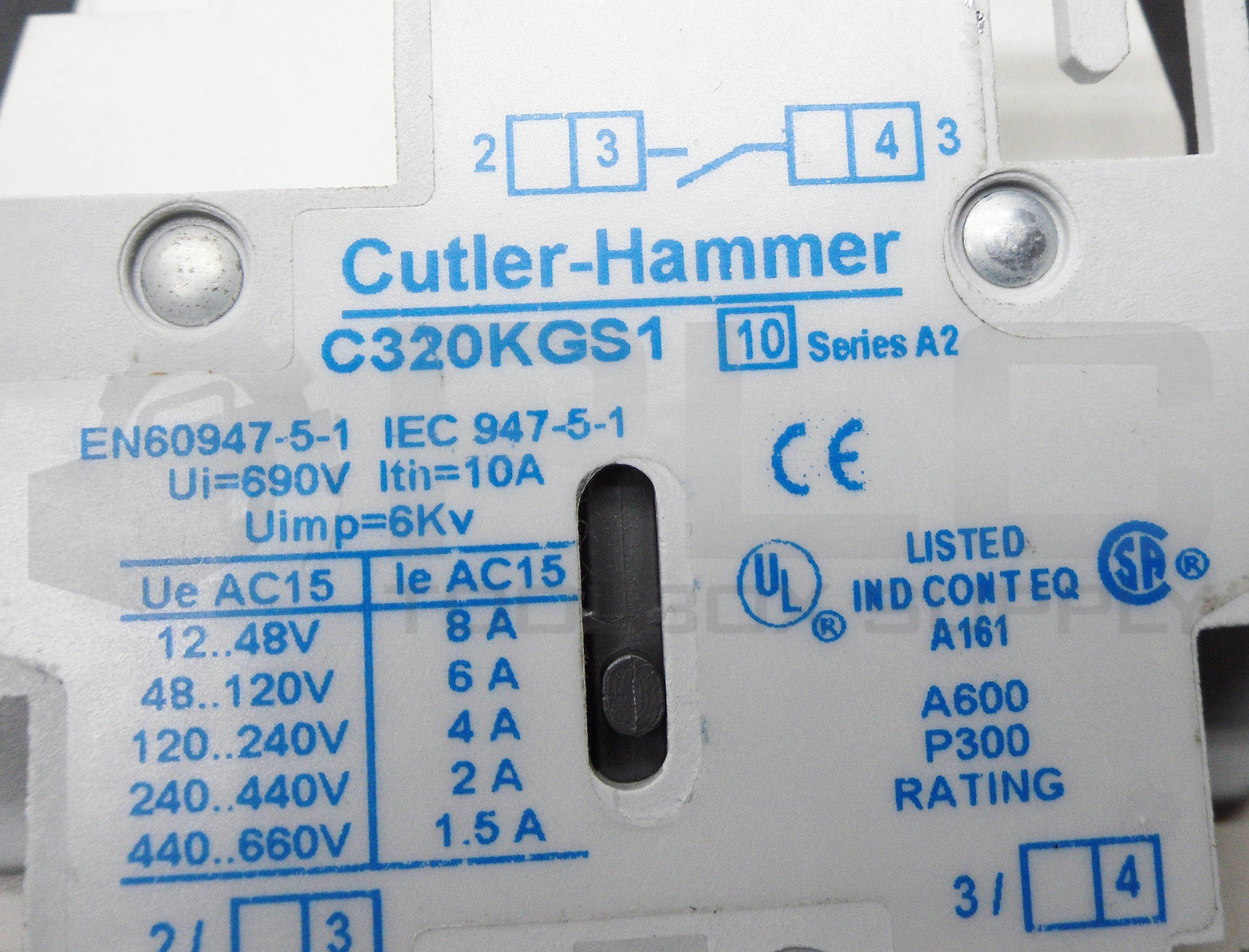 NEW EATON CUTLER HAMMER CN15BN3AB /B1 CONTACTOR W/ C320KGS1 /A2 CN15BN3