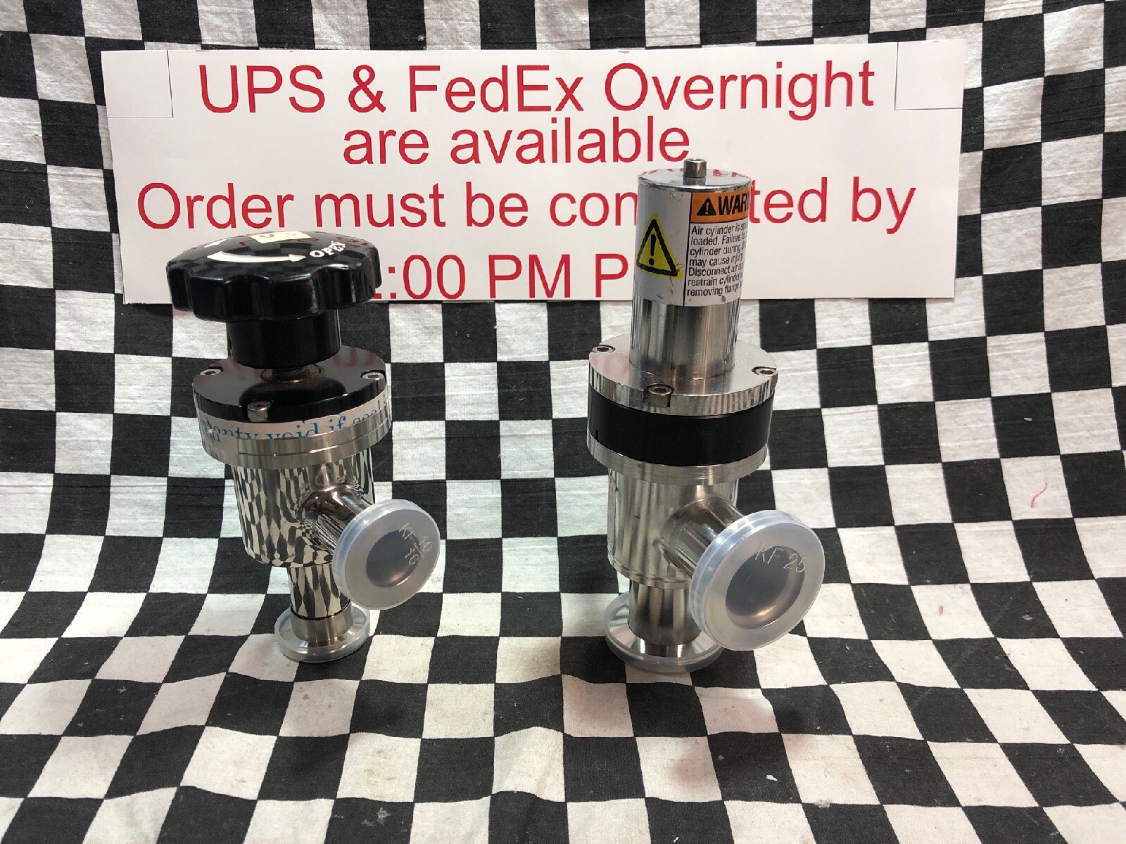 KURT J. LESKER Angle Valve KF16 & KF-25, SA0075MVQF & SFAE-112-KF25, BOX 18 “V7”