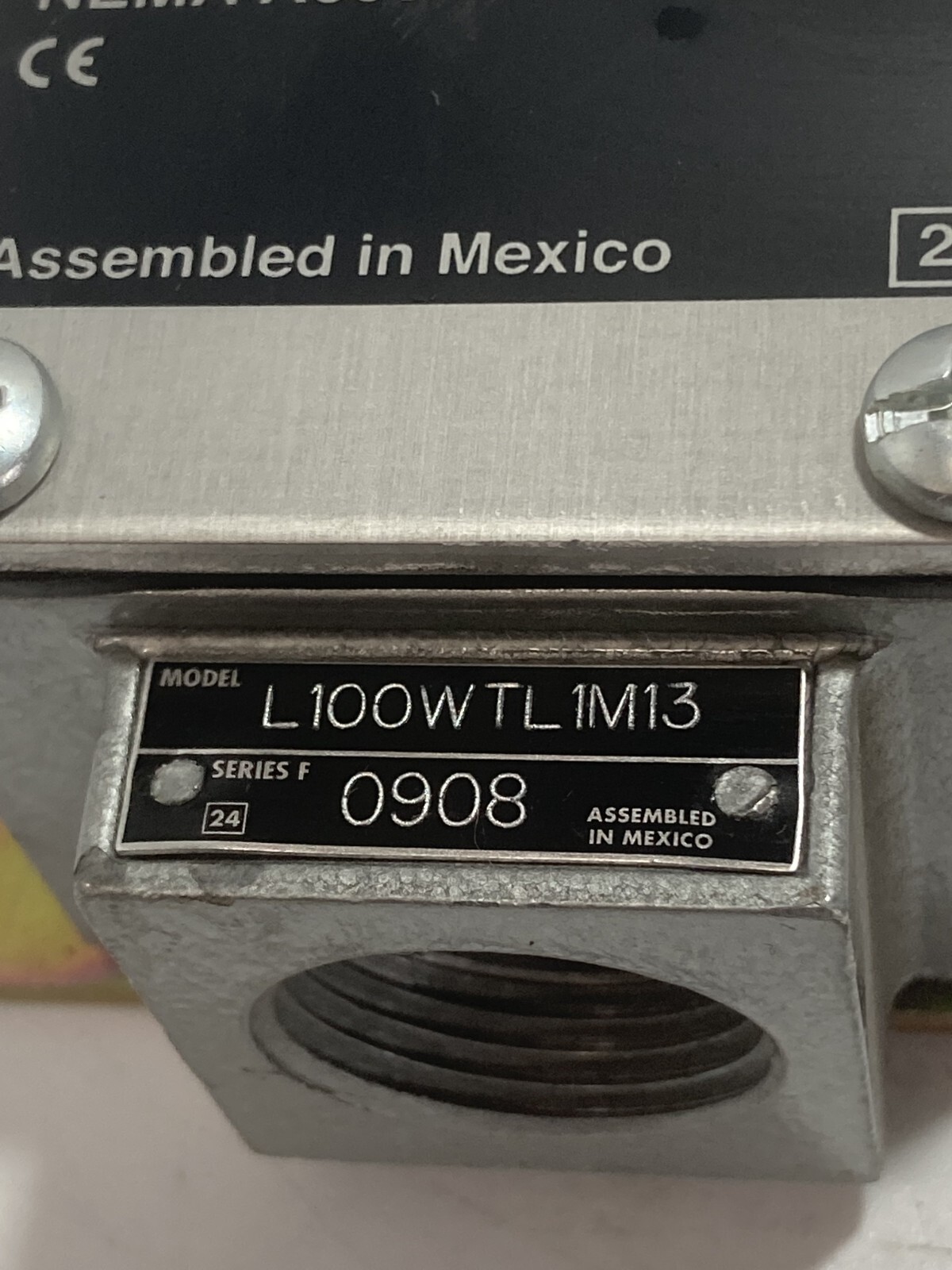 SQUARE D L100WTL1M13 LIMIT SWITCH LOX-SWITCH TYPE L NEMA A600 P600 NNB