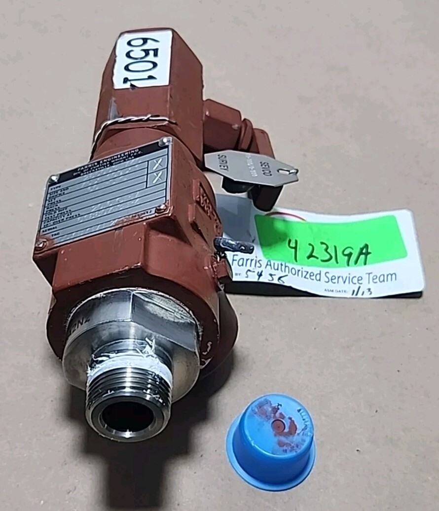 *PREOWNED* Farris Engineering 285003-M40 Relief Valve .75 x .109 x 1″ + Warranty