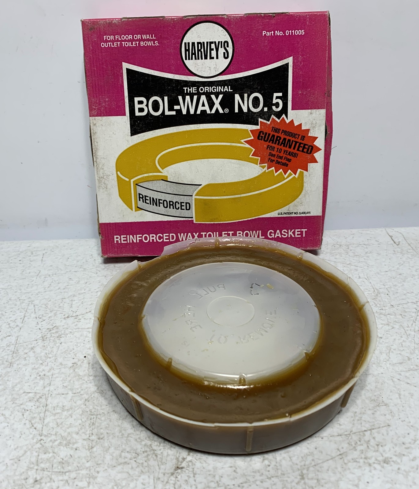 Harvey’s Bol-Wax No. 5 Reinforced Wax Toilet Bowl Gasket