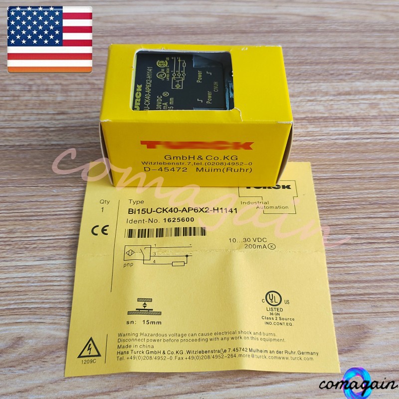 15mm For Turck Bi15U-CK40-AP6X2-H1141 10-30VDC 200mA Proximity Switch Sensor