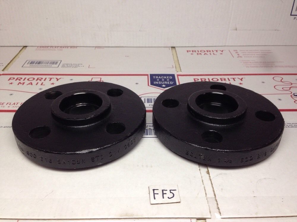 New!! Boltex 1-1/2″ 600 B16 STD SA105N Pipe Flange D1Y 0601 (Qty Of 2)