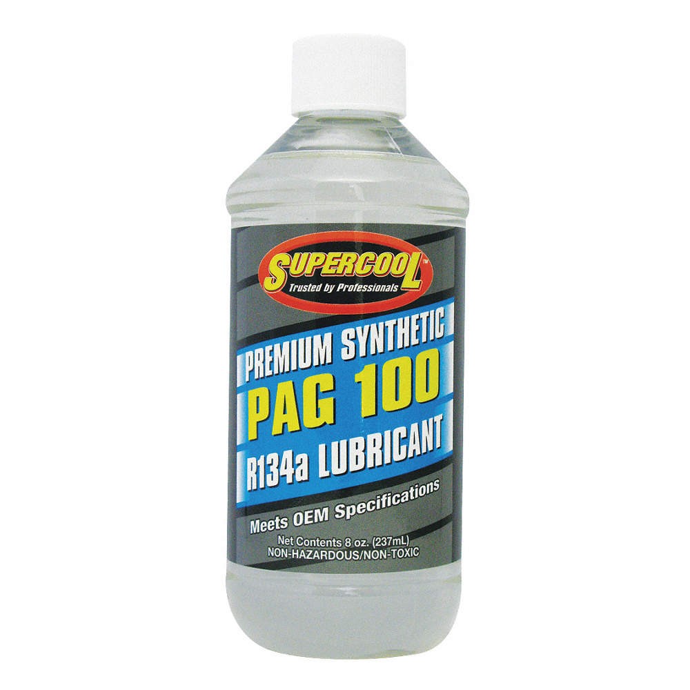 SUPERCOOL P100-8 A/C Comp PAG Lube,8 Oz,Flash Point 450 F 4LTR9
