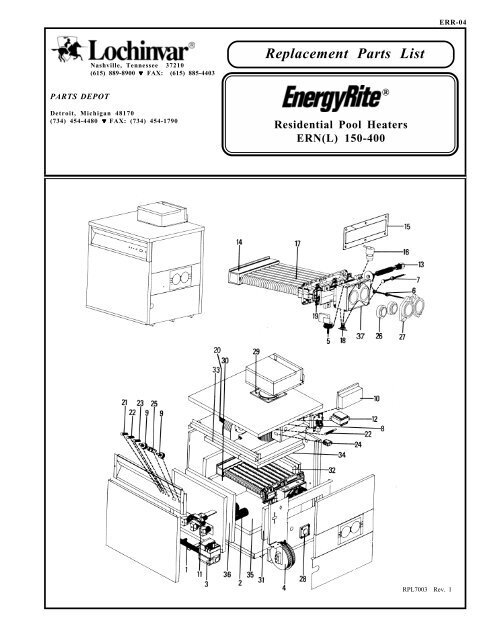 Lochinvar TST3400 Thermostat Complete
