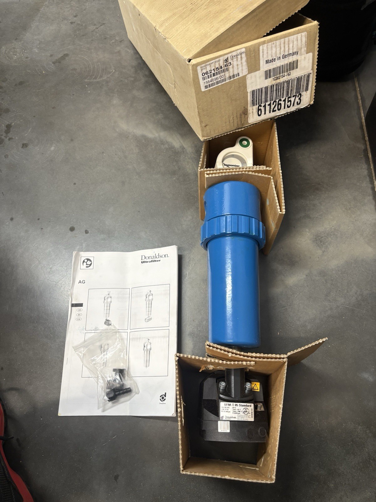 DONALDSON ULTRAFILTER AG0018 SP NPT ECOZ / UFM-T 05 ELECTRIC DRAIN NEW AG 0018SP