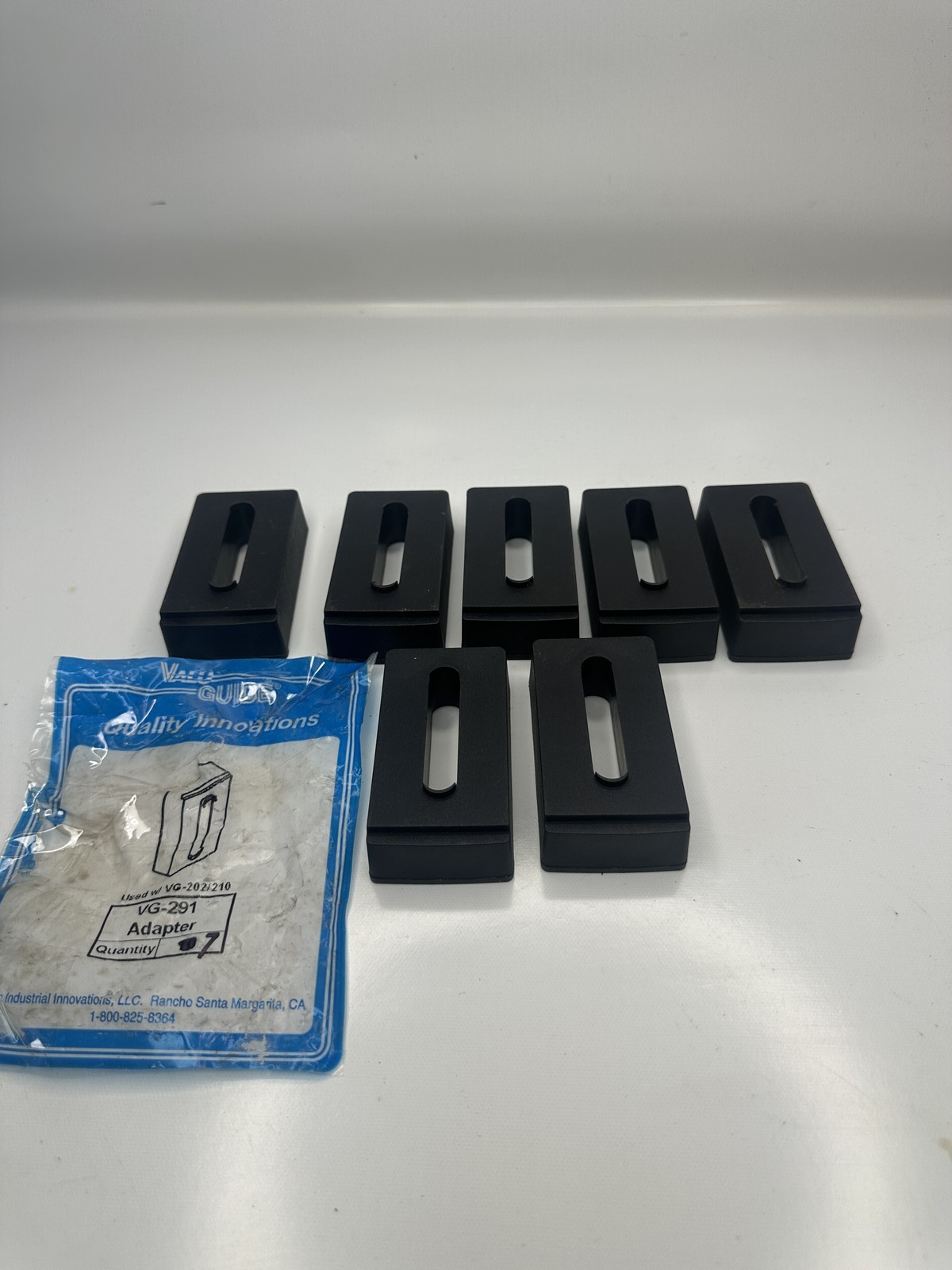 Value Guide VG-291 Adapter Spacers Black Blocks 7 Pcs Conveyor Components