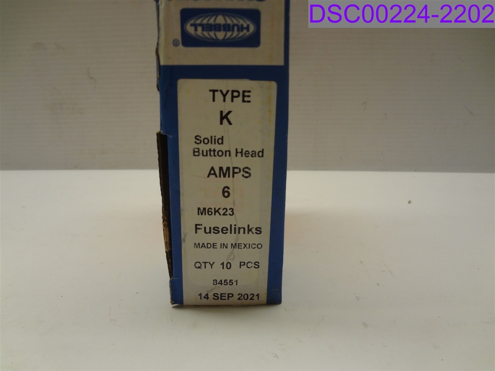 Qty = 1 pack of 10: Hubbell Chance Type K 6Amps Fuse Links P/N M6K23