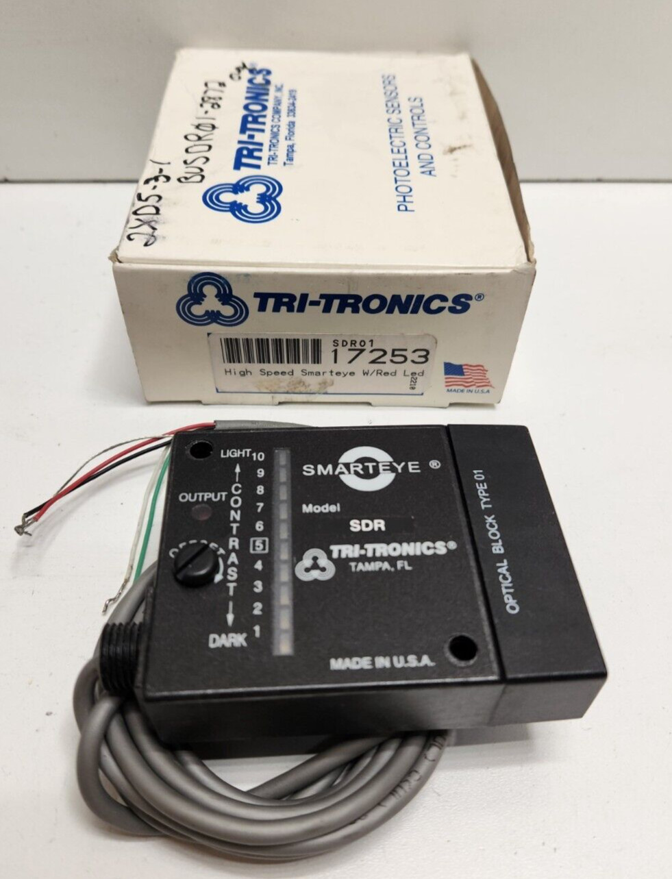 GUARANTEED! TRI-TRONICS 24V SMART-EYE PHOTOELECTRIC SENSOR SDR01 17253