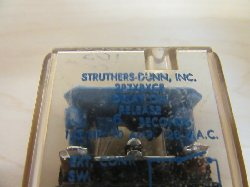 Struthers Dunn 287XBXCF Relay Timer