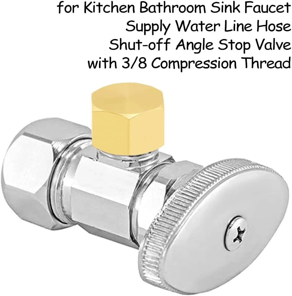12PCS Brass 3/8 Inch Compression Caps, 3/8″ Female Stop Valve Cap Fitting for…