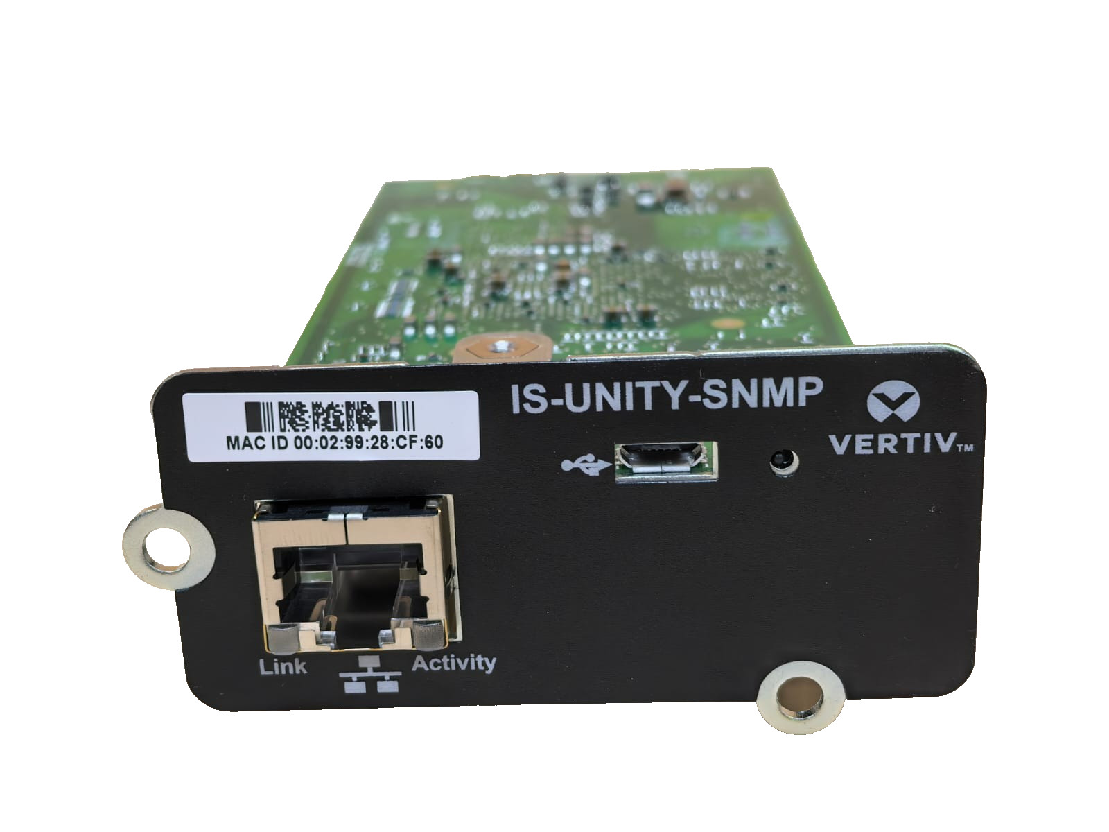VERTIV LIEBERT IS-UNITY-SNMP 417831G/4 REV.25 COMMUNICATION CARD