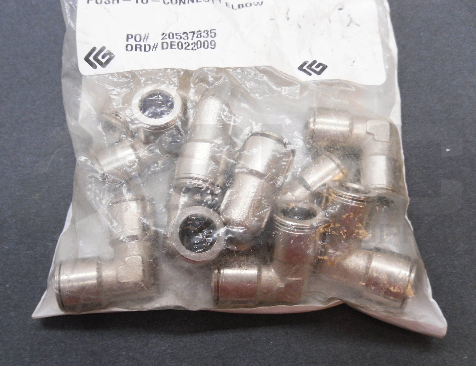 SEALED NEW BAG OF 10 ADVANCED TECHNOLOGY PRODUCTS B38UL 3/8″ UNION ELBOWS
