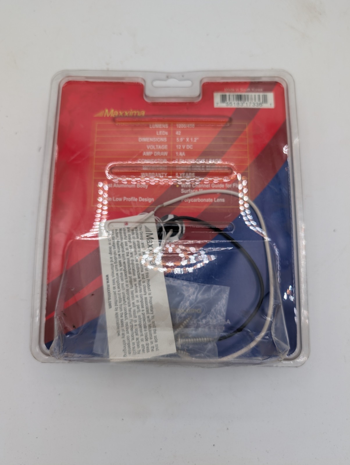 Maxxima M84434-A 42 LED 6.0″ Three Position Switch Interior Dome Light, NOS