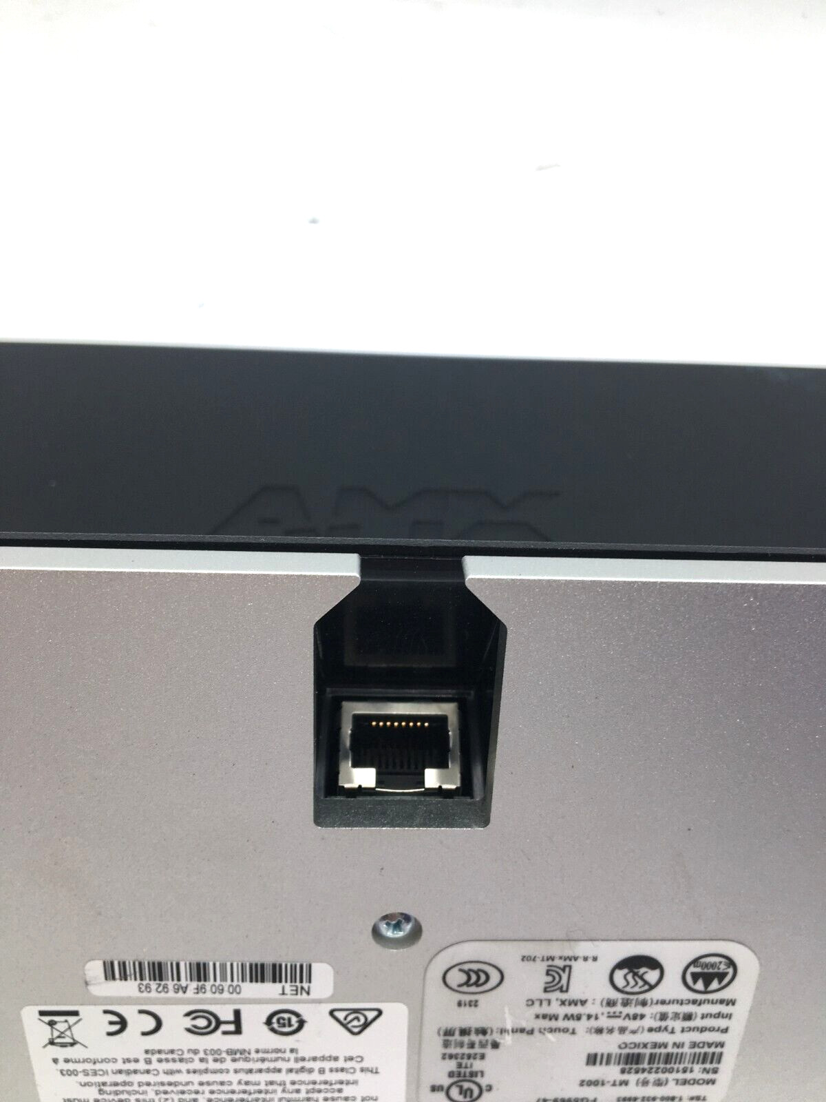 AMX 10″ Tabletop Touch Panel Modero MT-1002, FG5969-47 Working
