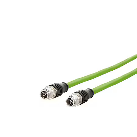 Metz Connect 142M2x11020 M12 Cable, Male, Green, 2 M, 10 Gbits