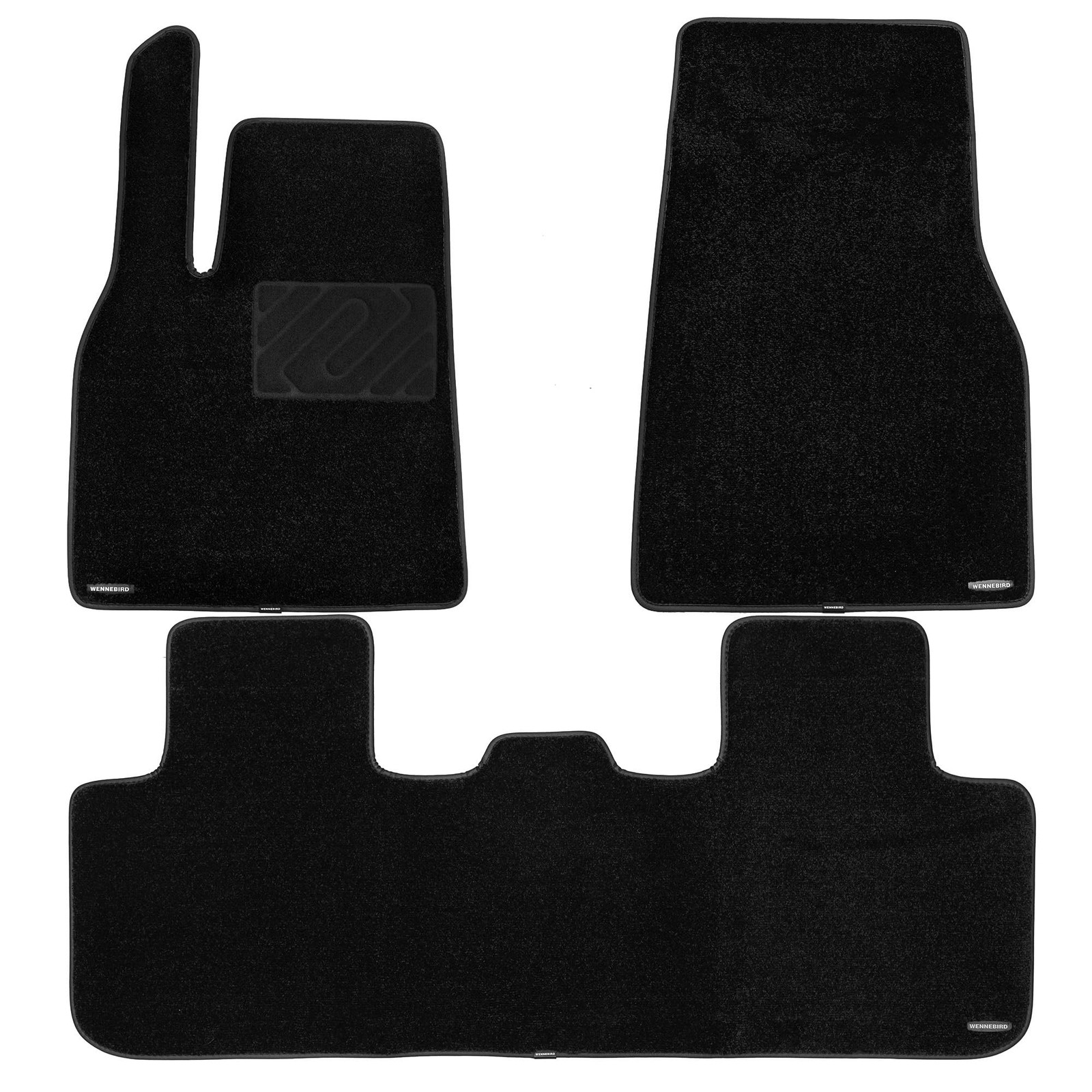 WENNEBIRD Carpet Floor Mats for Tesla Model Y Juniper 2025-2026, 3Pc | 0.6-In…