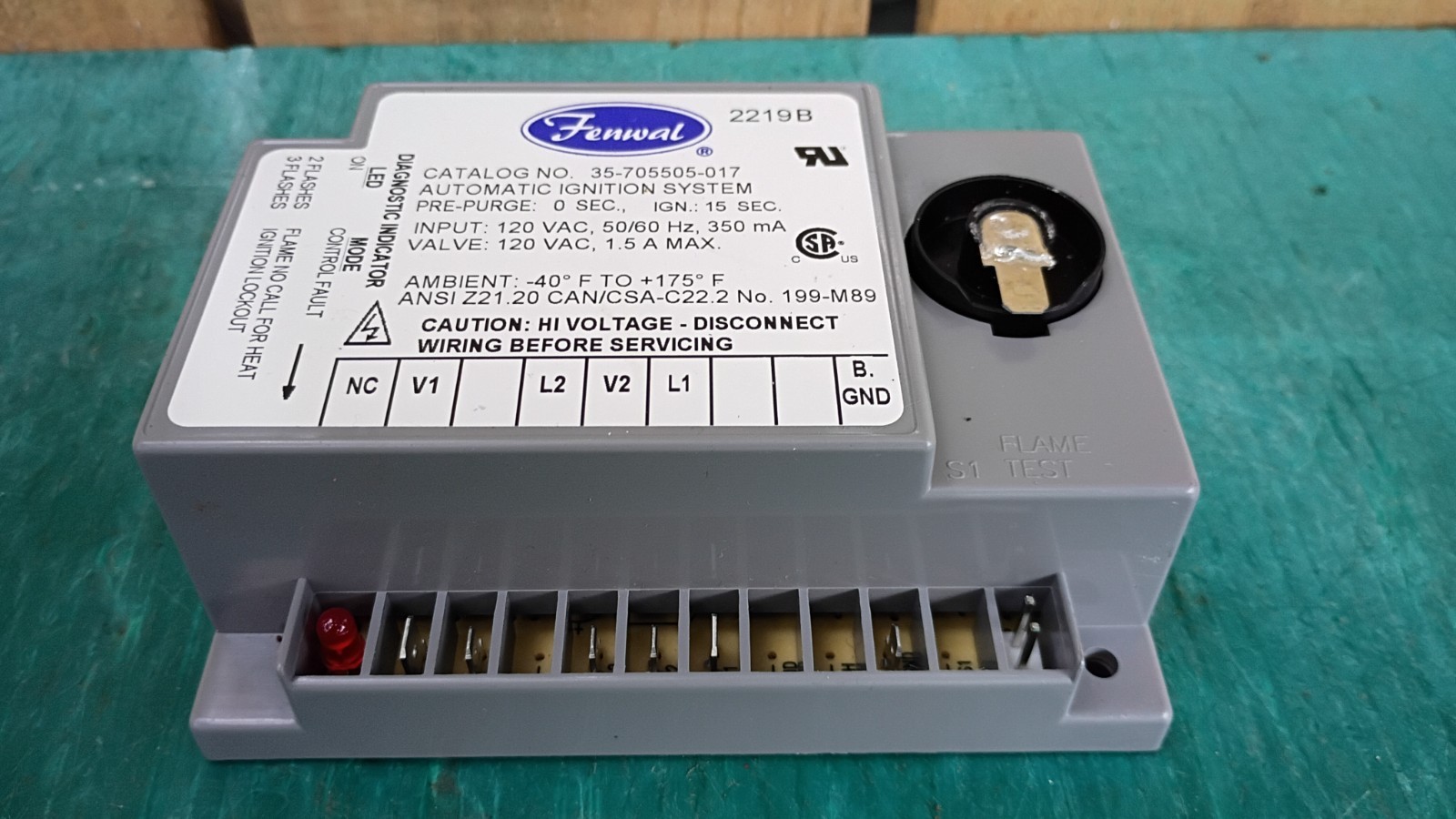 Fenwal 35-705505-017 Direct Spark Ignition Control Module Alto Shaam 5010046